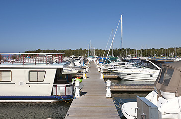 Image showing Marina on Lake Huron