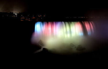 Image showing Night Photo Niagara Falls