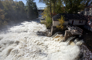 Image showing River Waterfall Bracebridge Ontario