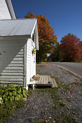 Image showing Old Country Church in Autumn