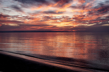 Image showing Sunset Wasaga Beach