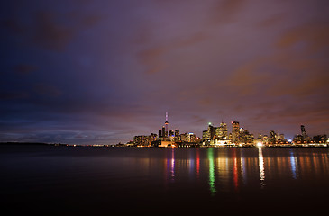 Image showing Night Shot Toronto City