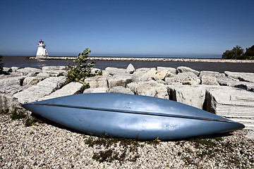 Image showing Lighthouse on Lake Huron 