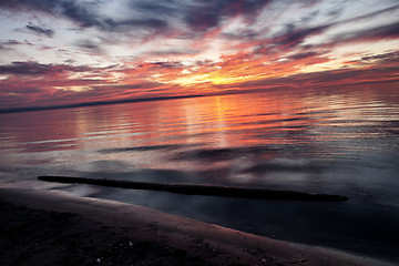 Image showing Sunset Wasaga Beach