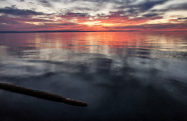 Image showing Sunset Wasaga Beach