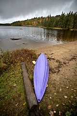 Image showing Canoe and Lake