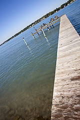 Image showing Docks on River