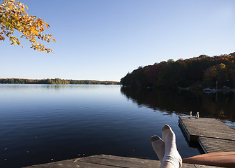 Image showing Lake in Autumn