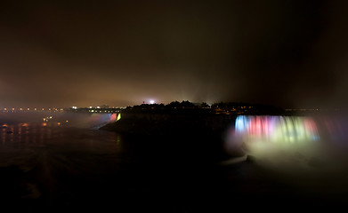 Image showing Night Photo Niagara Falls