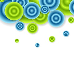 Image showing Bright abstract circles vector design