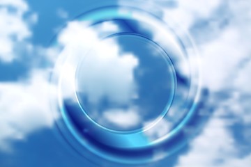 Image showing Abstract circle bright background