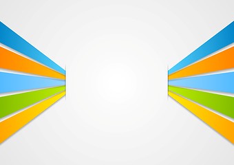 Image showing Vector colorful stripes