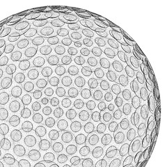 Image showing golf ball mesh