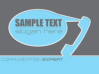 Image showing Communication company advertisement background design