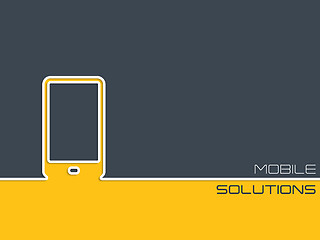 Image showing Mobile communication background design 