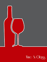 Image showing Wine background design