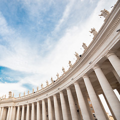 Image showing St Peter's Square in Vatican. Rome.