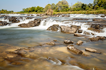 Image showing Famous Popa falls in Caprivi, North Namibia