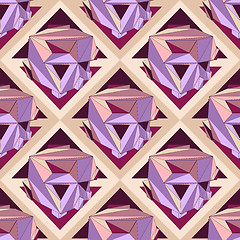 Image showing Geometric seamless background.