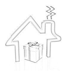 Image showing House icon and gifts