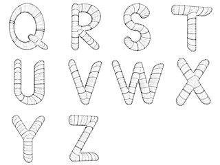 Image showing Wooden Alphabet set 