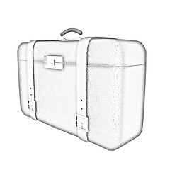 Image showing Brown traveler's suitcase 