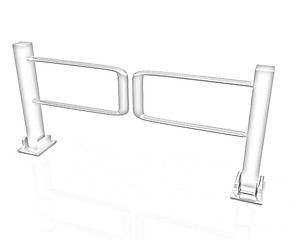 Image showing Three-dimensional image of the turnstile