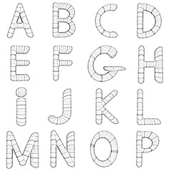 Image showing Wooden Alphabet set 