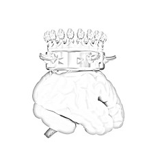 Image showing Gold Crown on the brain