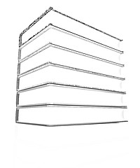 Image showing The stack of books