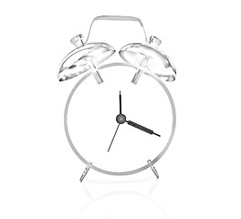 Image showing 3D illustration of gold alarm clock icon