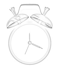 Image showing Alarm clock. 3D icon 