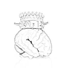 Image showing Gold Crown on the brain