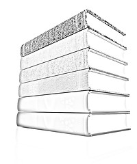 Image showing The stack of books