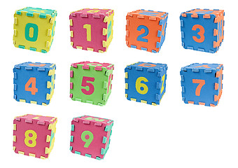 Image showing Number cubes