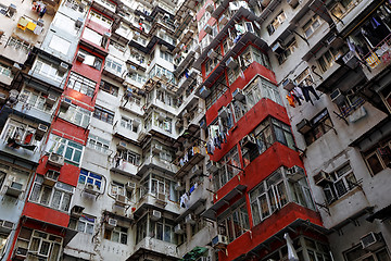 Image showing Old apartments in Hong Kong 