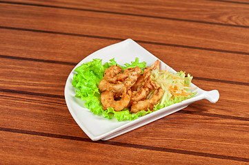 Image showing Fried shrimps