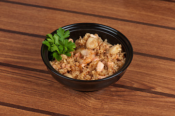 Image showing Shrimps risotto