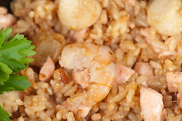 Image showing Shrimps risotto