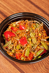 Image showing warm vegetable salad