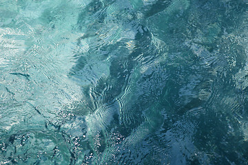 Image showing blue water background clear pure and transparent