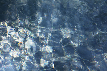 Image showing blue water background clear pure and transparent