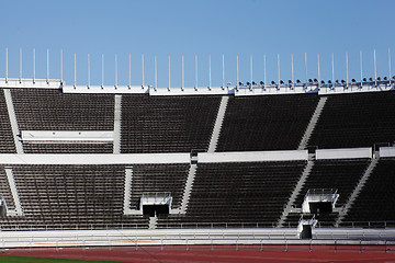 Image showing empty stands of the stadium