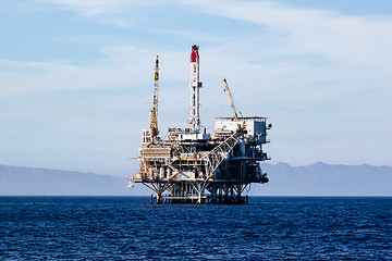 Image showing Two Oil Rigs