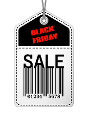 Image showing Vintage Black Friday sale tag