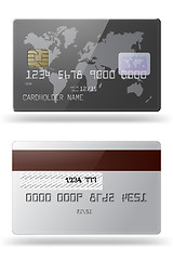 Image showing Glossy credit card. 