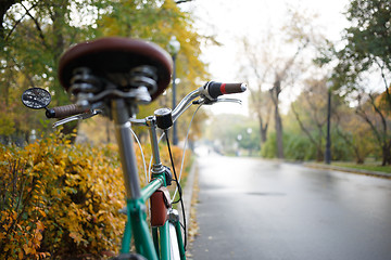 Image showing Mountain bike. Active leisure on the nature