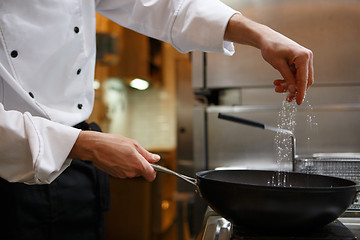 Image showing Chef preparing food