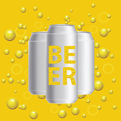 Image showing beer cans