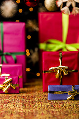 Image showing Christmas Gift Arrangement in Warm Colors